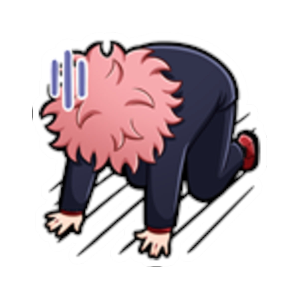 tarenrYujiDefeated Emote Sticker