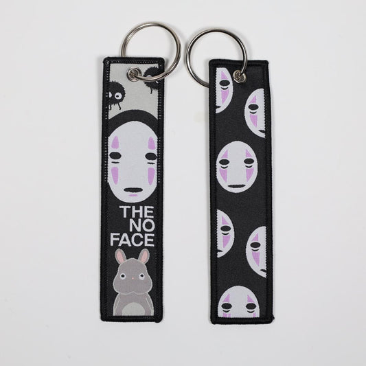 The No Face Anime Embroidered Keychain