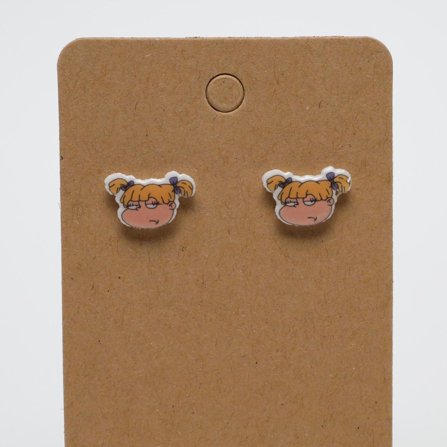 Unhappy Angelica Rugrats Acrylic Stud Earrings