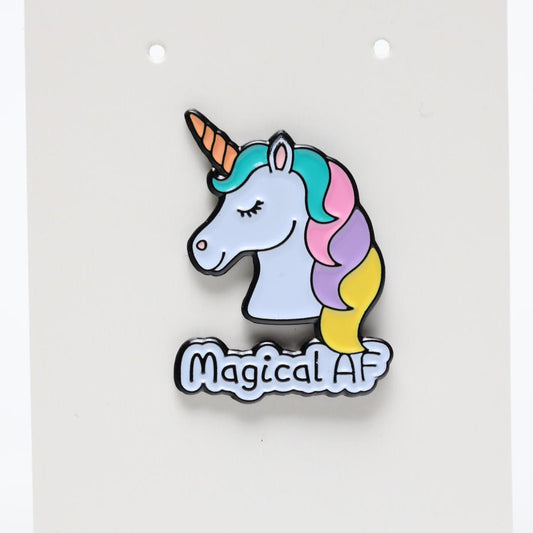 Unicorn Magical AF Enamel Pin