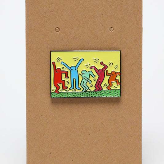 Untitled Dance by Keith Haring Expressionism Enamel Pin