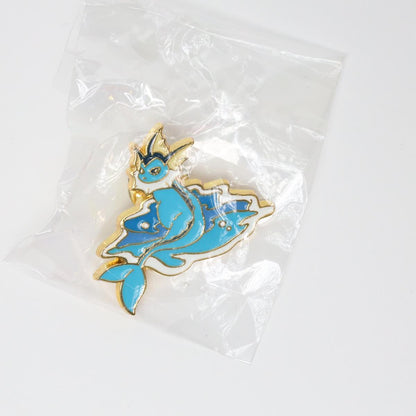 Water Vaporeon Eevee Pokemon Enamel Pin