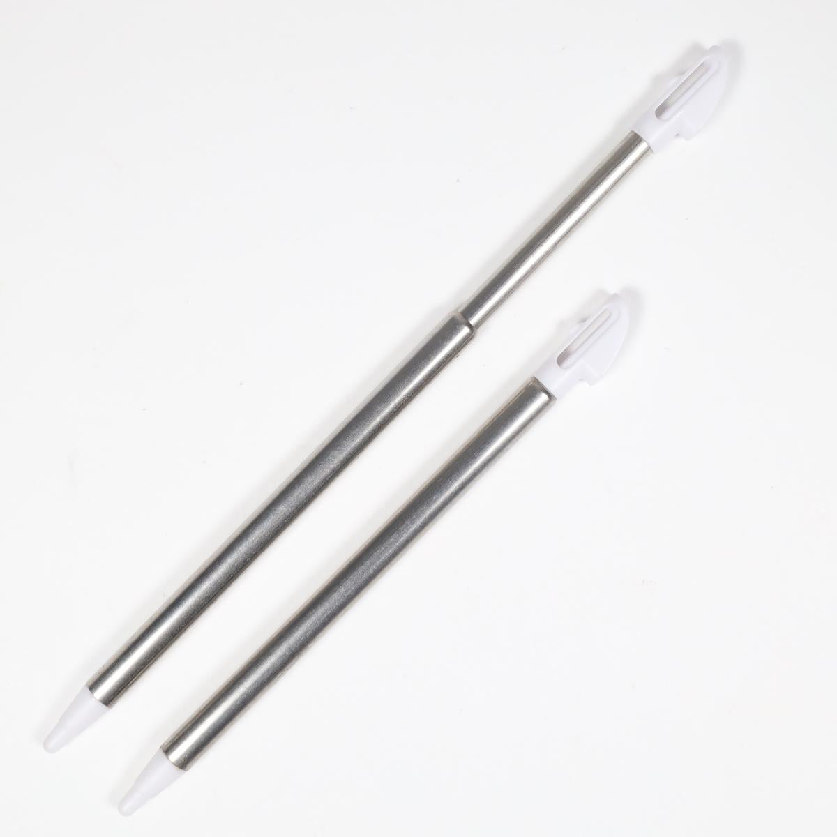 White Metal Stylus Bundle Pack (x2) for Nintendo 3DS XL