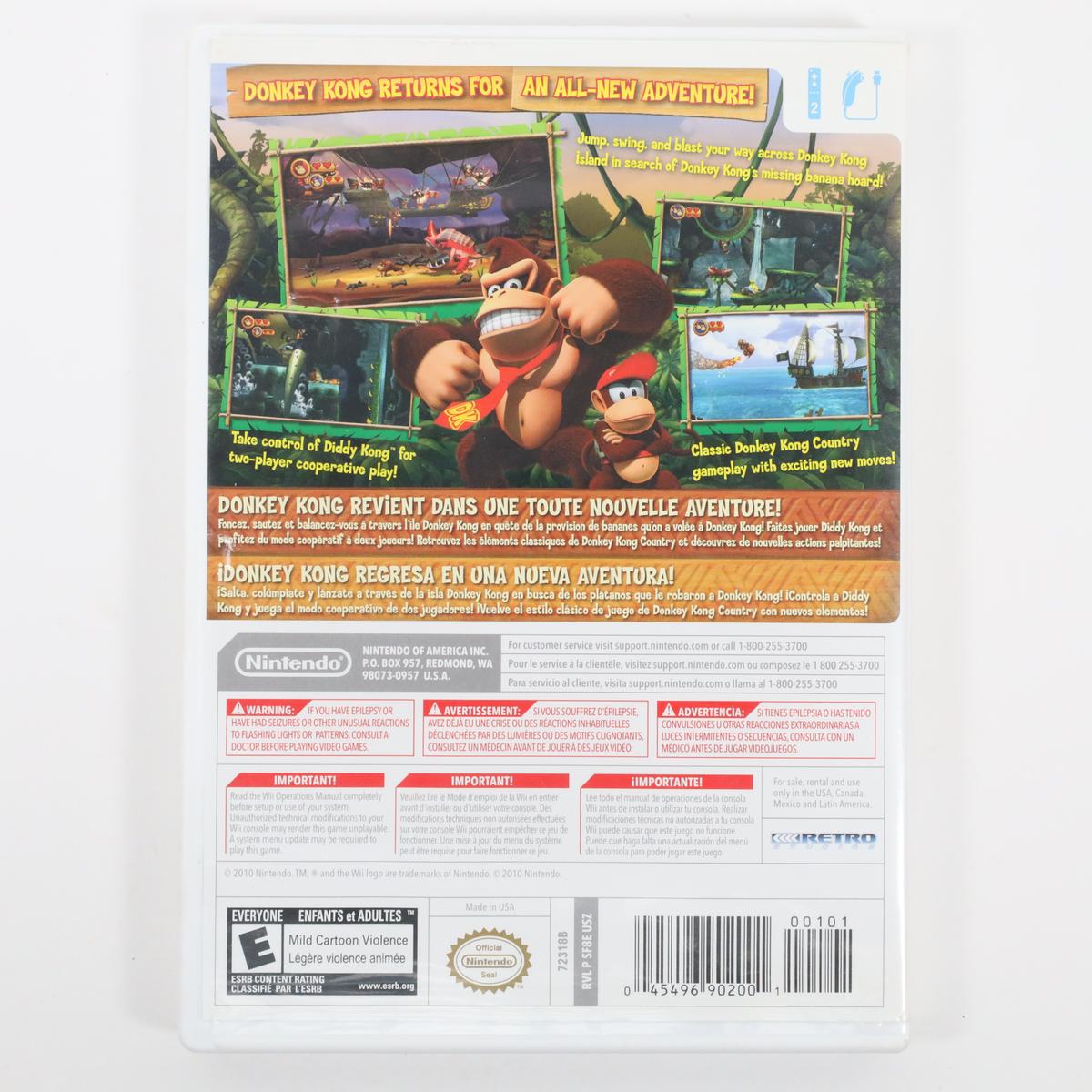 Donkey Kong Country Returns - Wii (Complete / Acceptable)