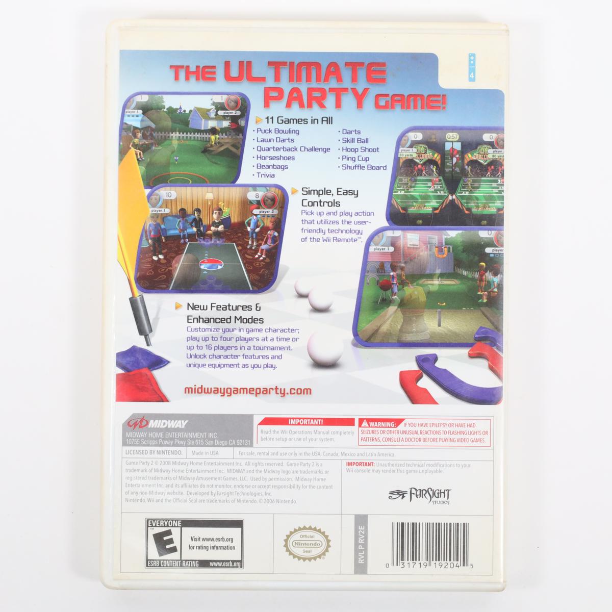 Game Party 2 - Wii (Complete / Good)