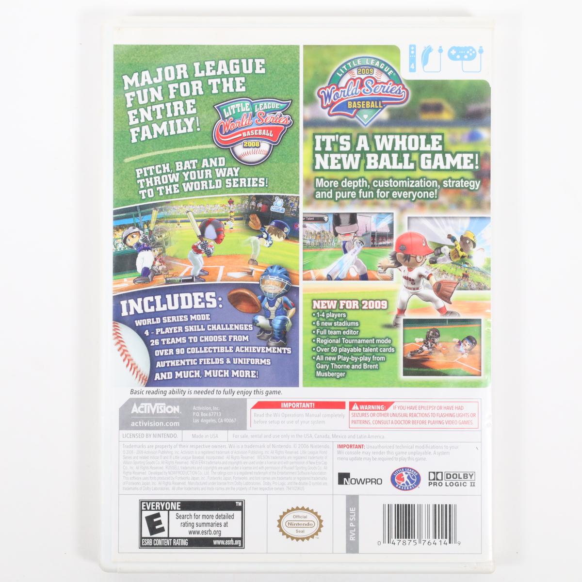 Little League World Series Double Play - Wii (Complete / Acceptable)