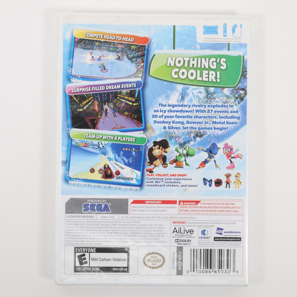 Mario and Sonic at the Olympic Winter Games - Wii (Complete / Good)