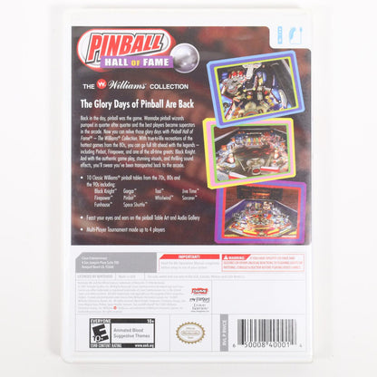 Pinball Hall of Fame: The Williams Collection - Wii (Complete / Acceptable)