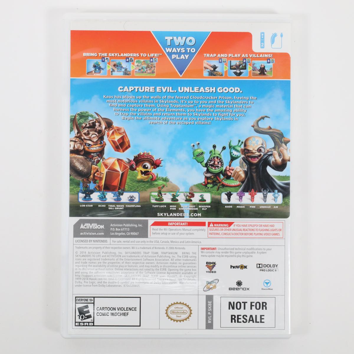 Skylanders Trap Team - Wii (Complete / Acceptable)