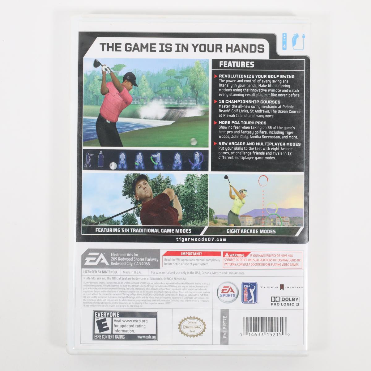 Tiger Woods 2007 - Wii (Complete / Good)