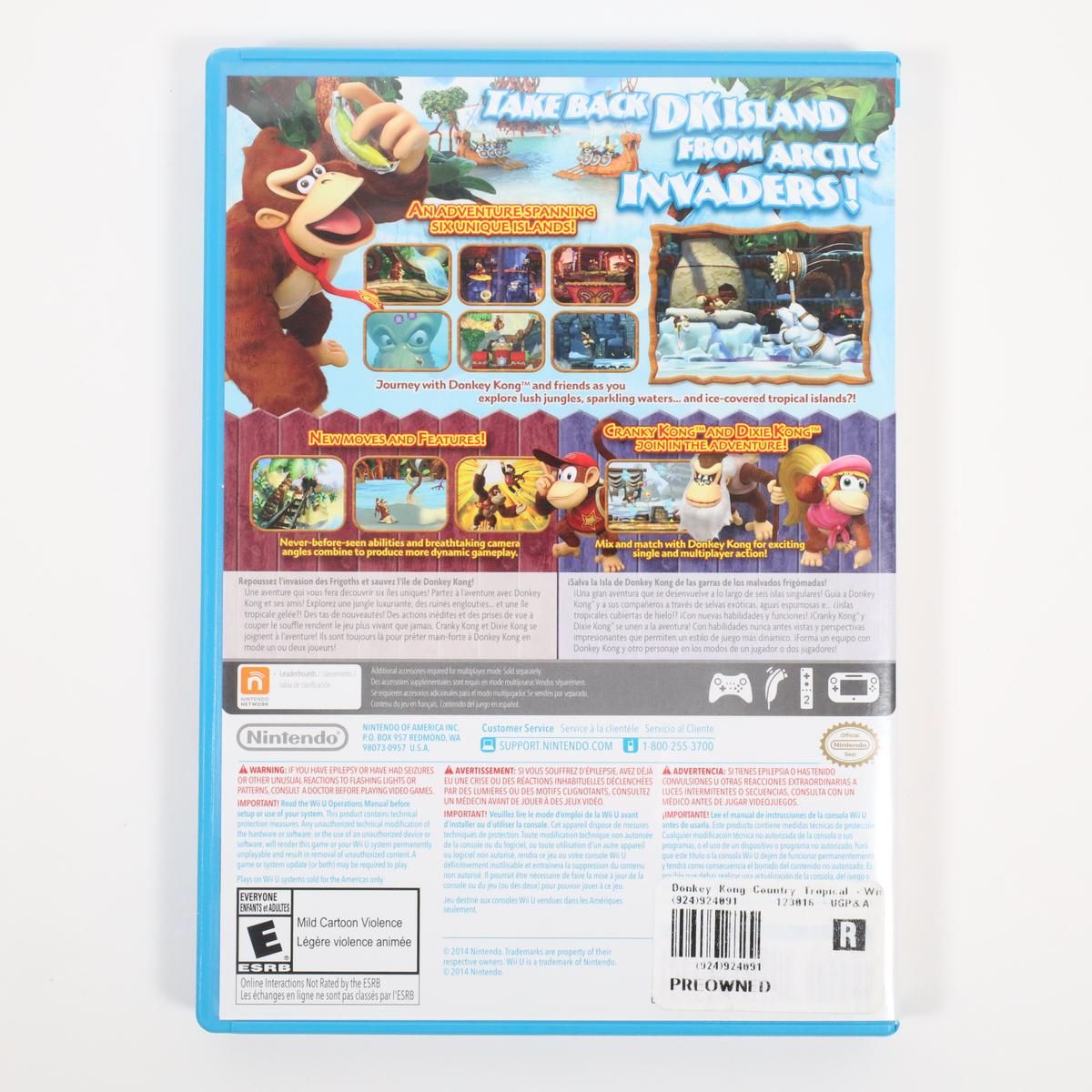 Donkey Kong Country: Tropical Freeze - Wii U (Complete / Good)