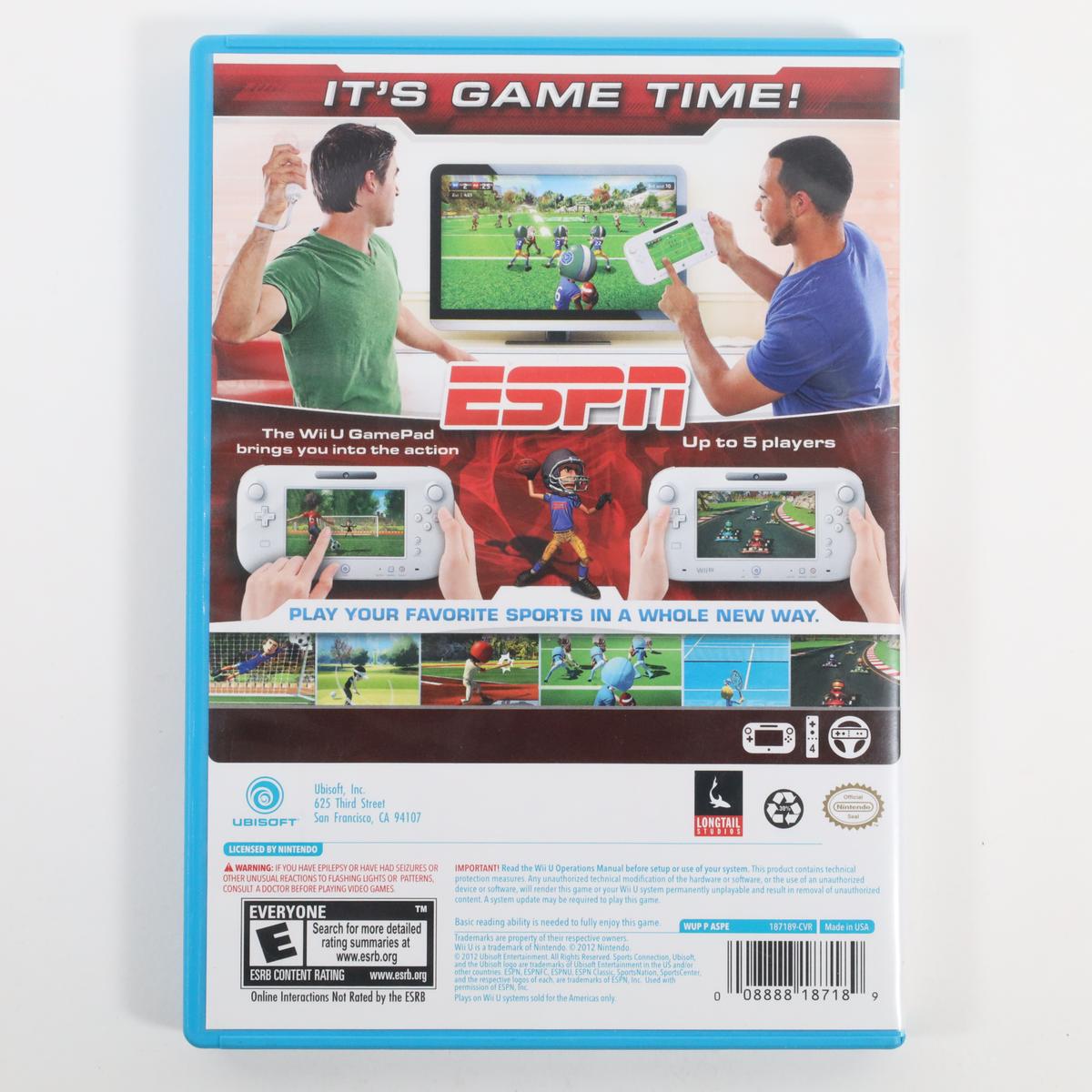 ESPN Sports Connection - Wii U (Complete / Good)