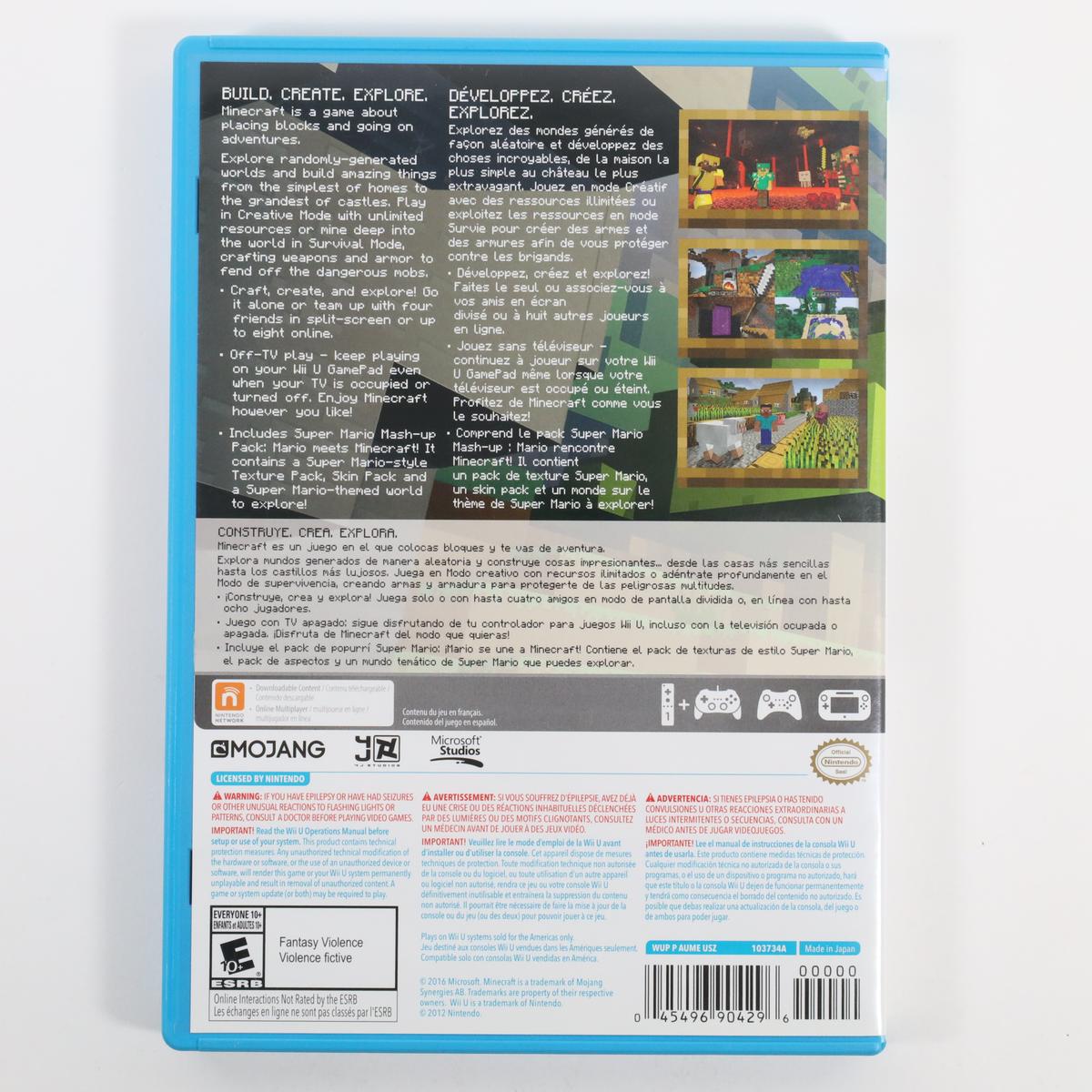 Minecraft - Wii U (Complete / Good)