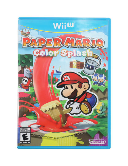 Paper Mario Color Splash - Wii U (Complete / Good)