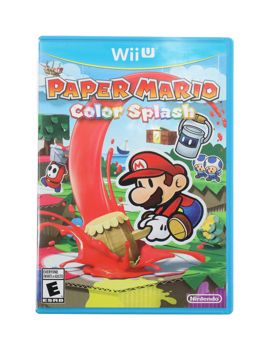 Paper Mario Color Splash - Wii U (Complete / Good)