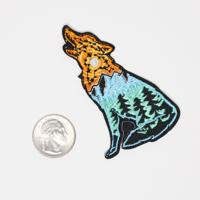 Wolf Wilderness Embroidered Iron On Patch