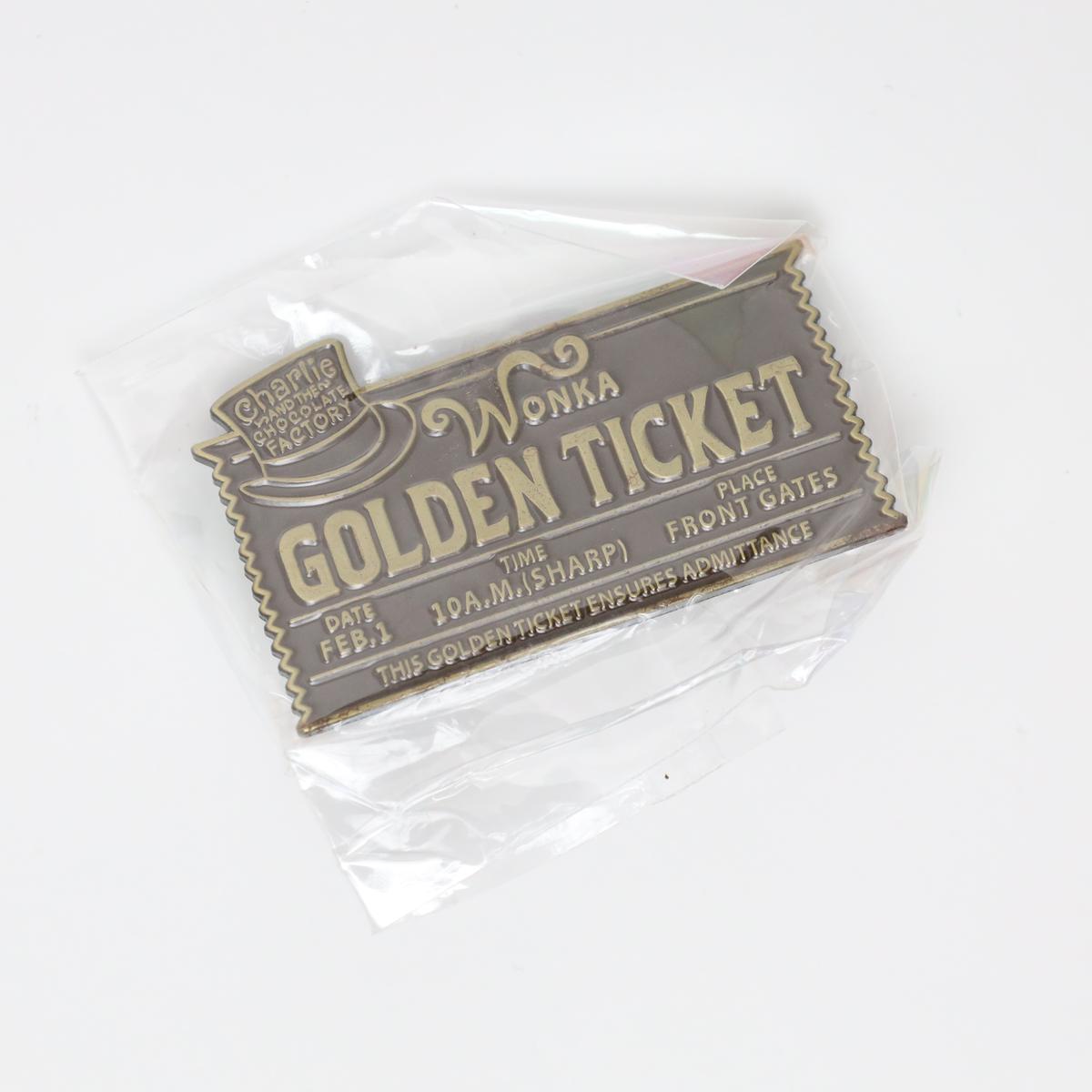 Wonka Golden Ticket Enamel Pin