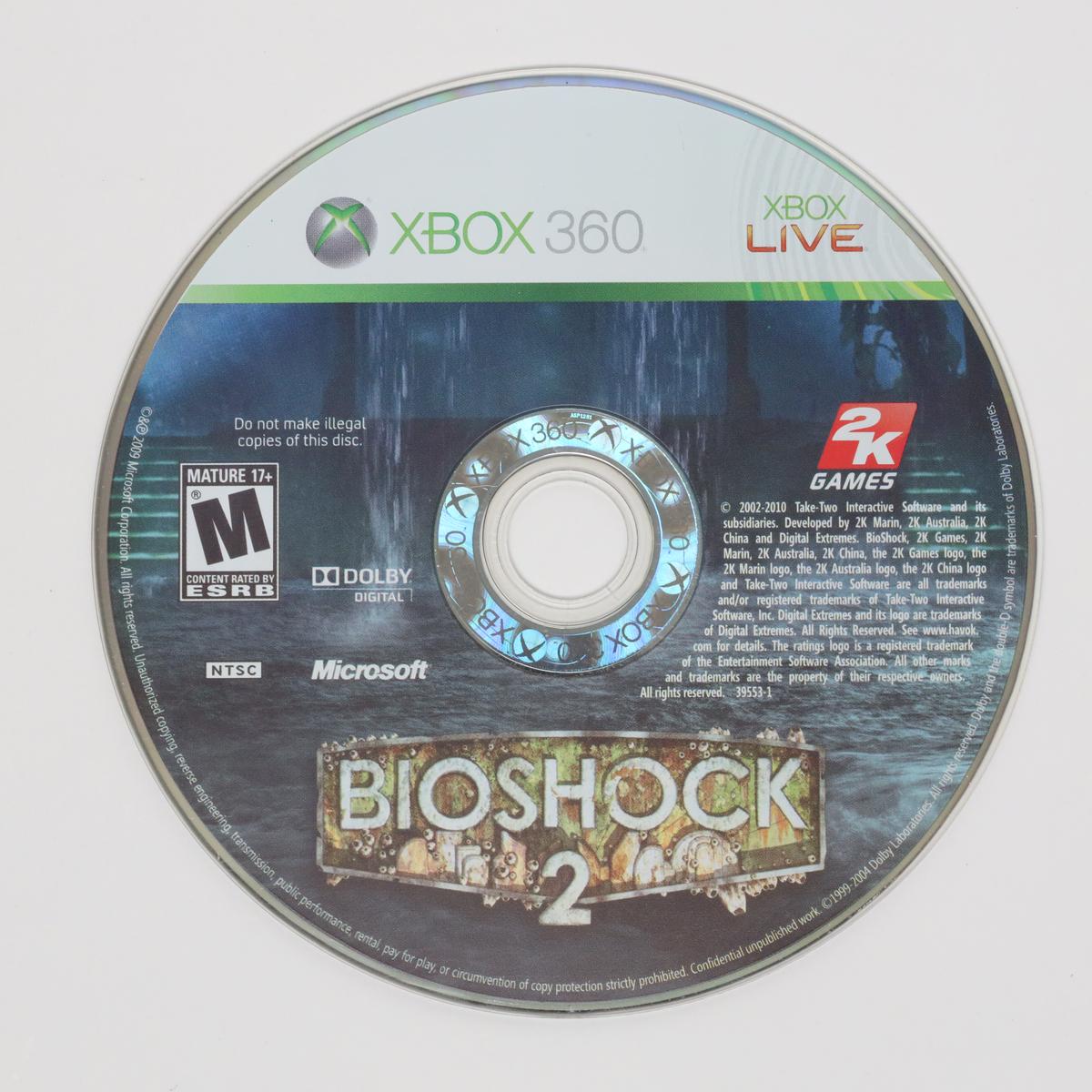 BioShock 2 - Xbox 360 (Loose [Game Only] / Good)