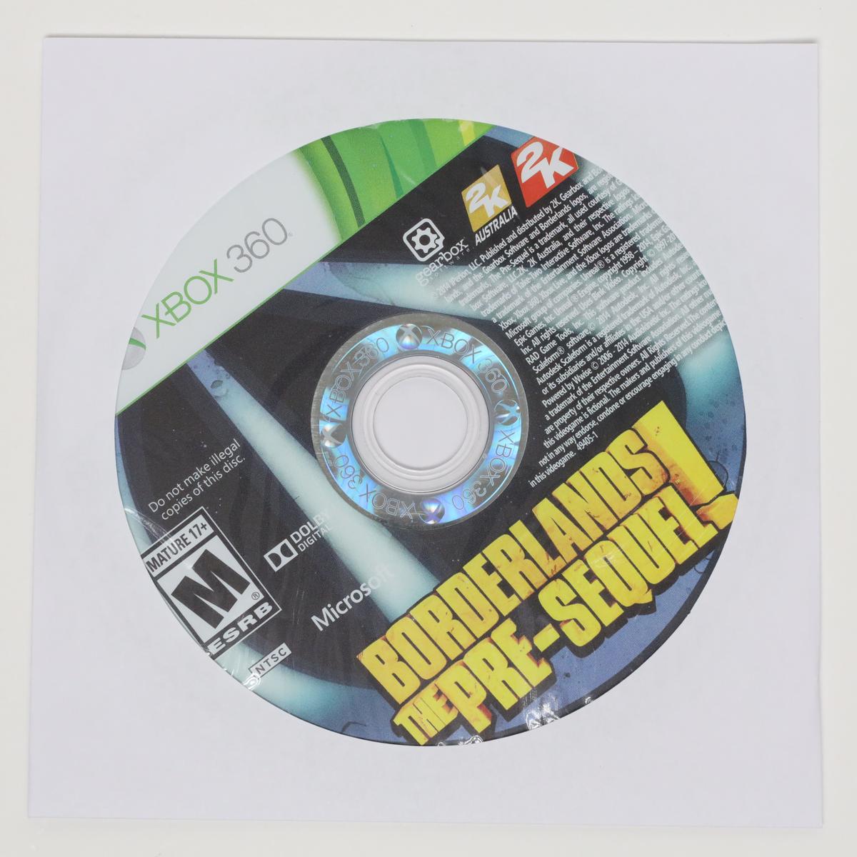 Borderlands The Pre-Sequel - Xbox 360 (Loose / Good)