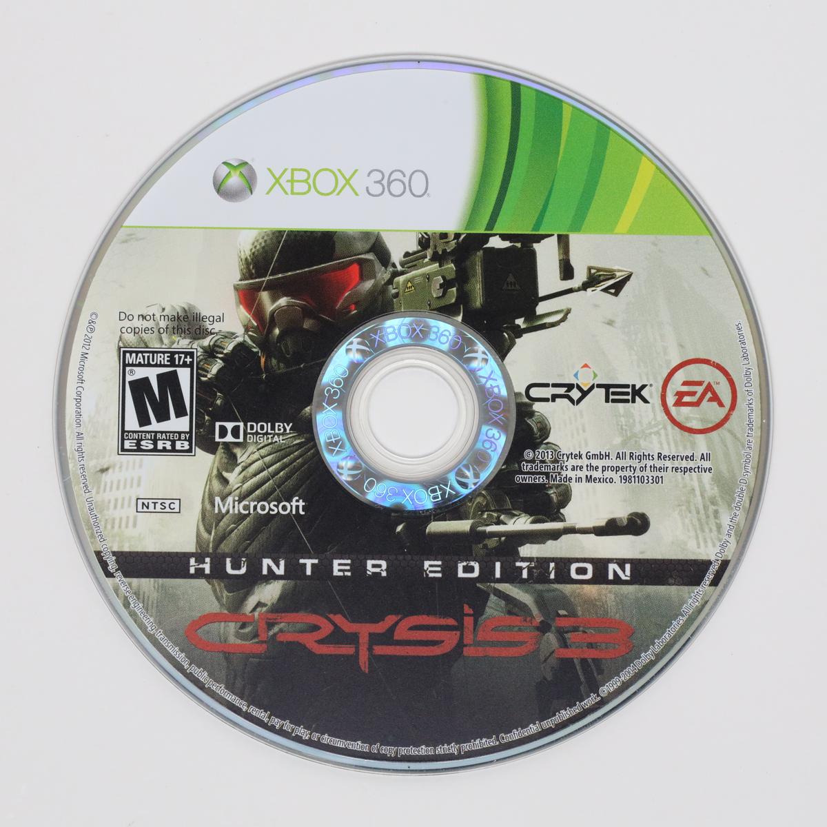 Crysis 3 - Xbox 360 (Loose [Game Only] / Good)