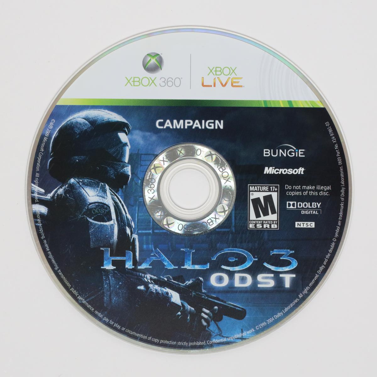 Halo 3: ODST - Xbox 360 (Loose [Game Only] / Good)