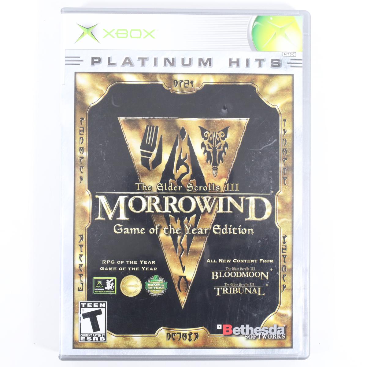 Elder Scrolls 3 Morrowind Platinum - Xbox (Complete / Good)