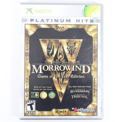 Elder Scrolls 3 Morrowind Platinum - Xbox (Complete / Good)