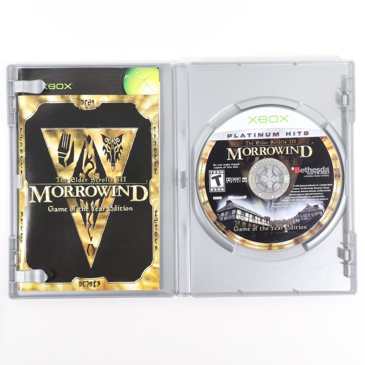 Elder Scrolls 3 Morrowind Platinum - Xbox (Complete / Good)