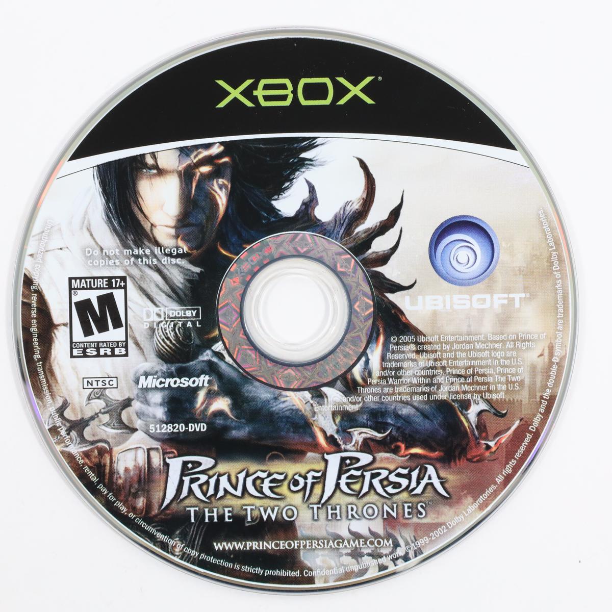 Prince of Persia Two Thrones - Xbox (Loose [Game Only] / Good)