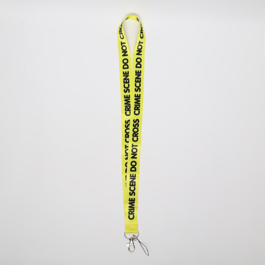 Yellow Crime Scene Do Not Cross Lanyard (Color)