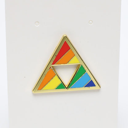 Zelda Triforce LGBT Pride Enamel Pin