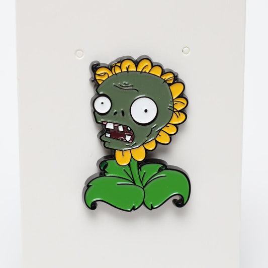Zombie Sunflower Plants vs. Zombies Enamel Pin